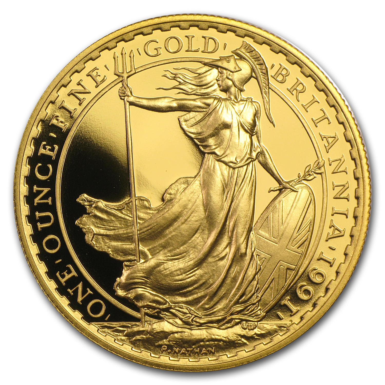 1991 4-Coin Gold Britannia Proof Set (w/Box & COA)