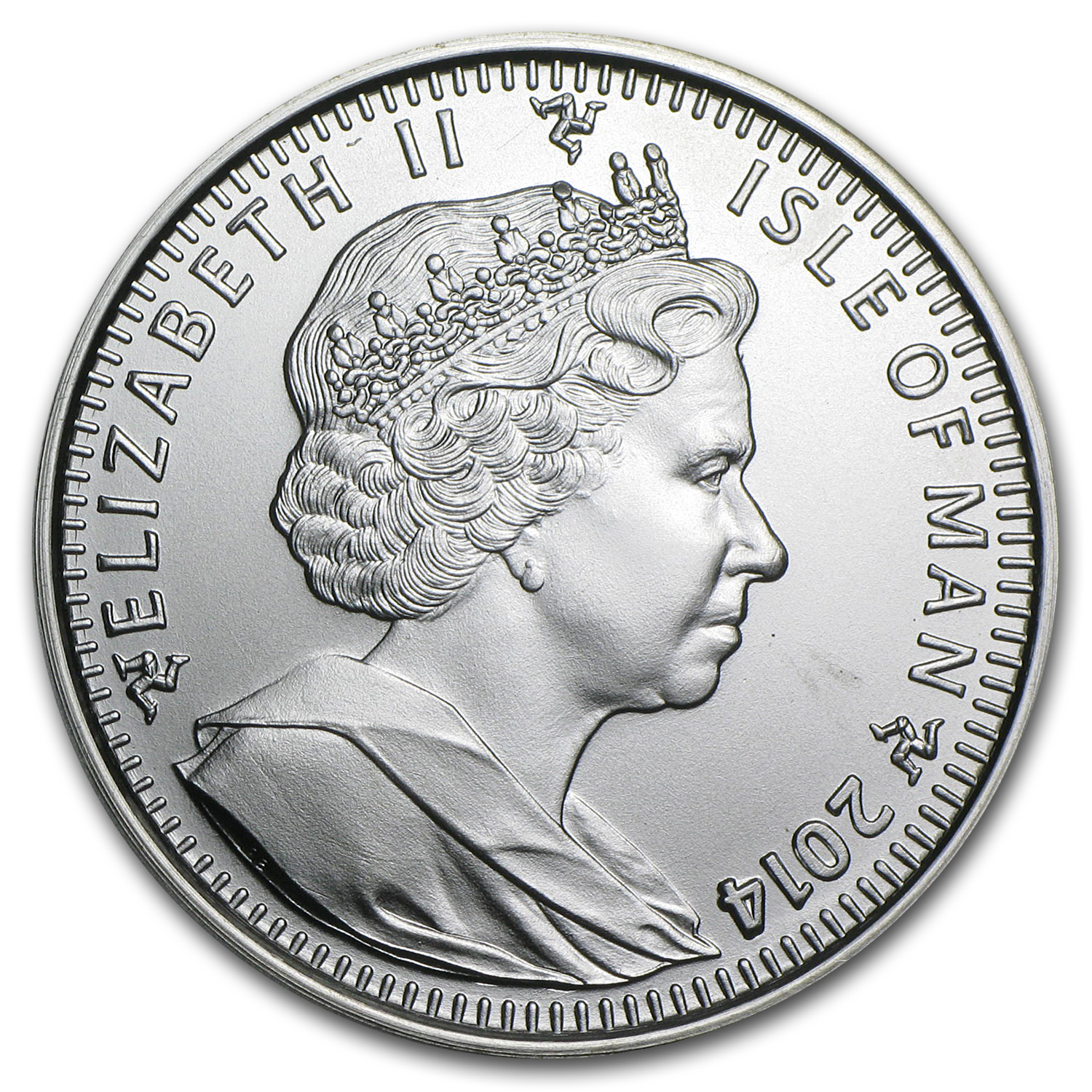 2014 Isle of Man 1 oz Silver Angel BU