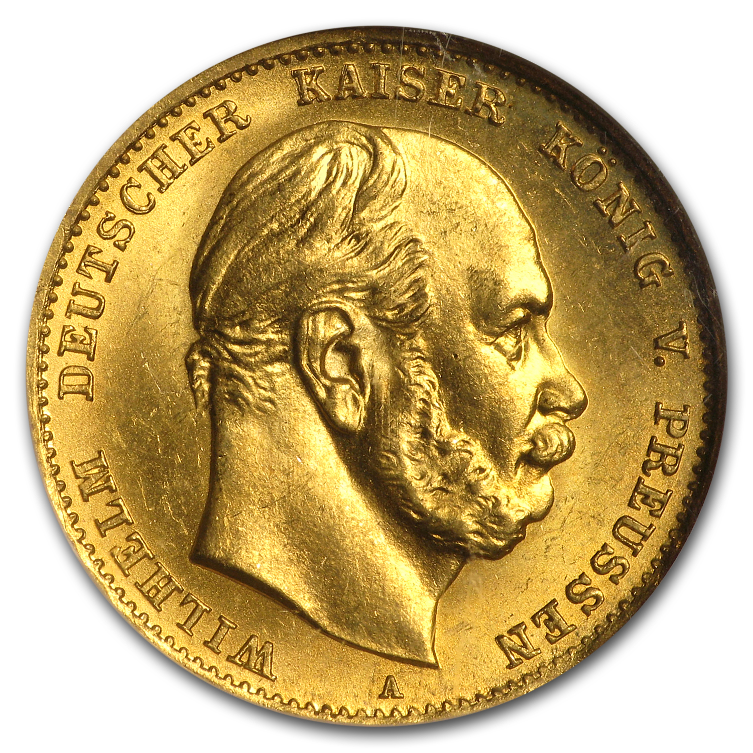 Germany Gold 10 Marks Prussia (1872-1873) MS-66 NGC