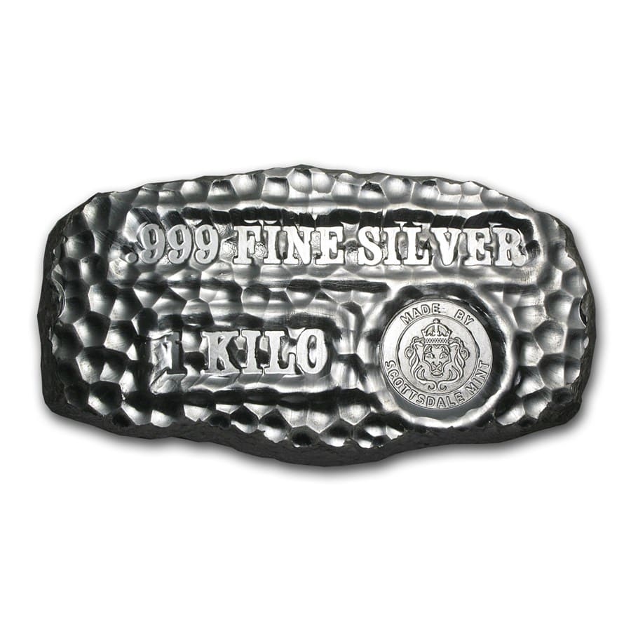 1 kilo Silver Bar - Tombstone Silver Nugget