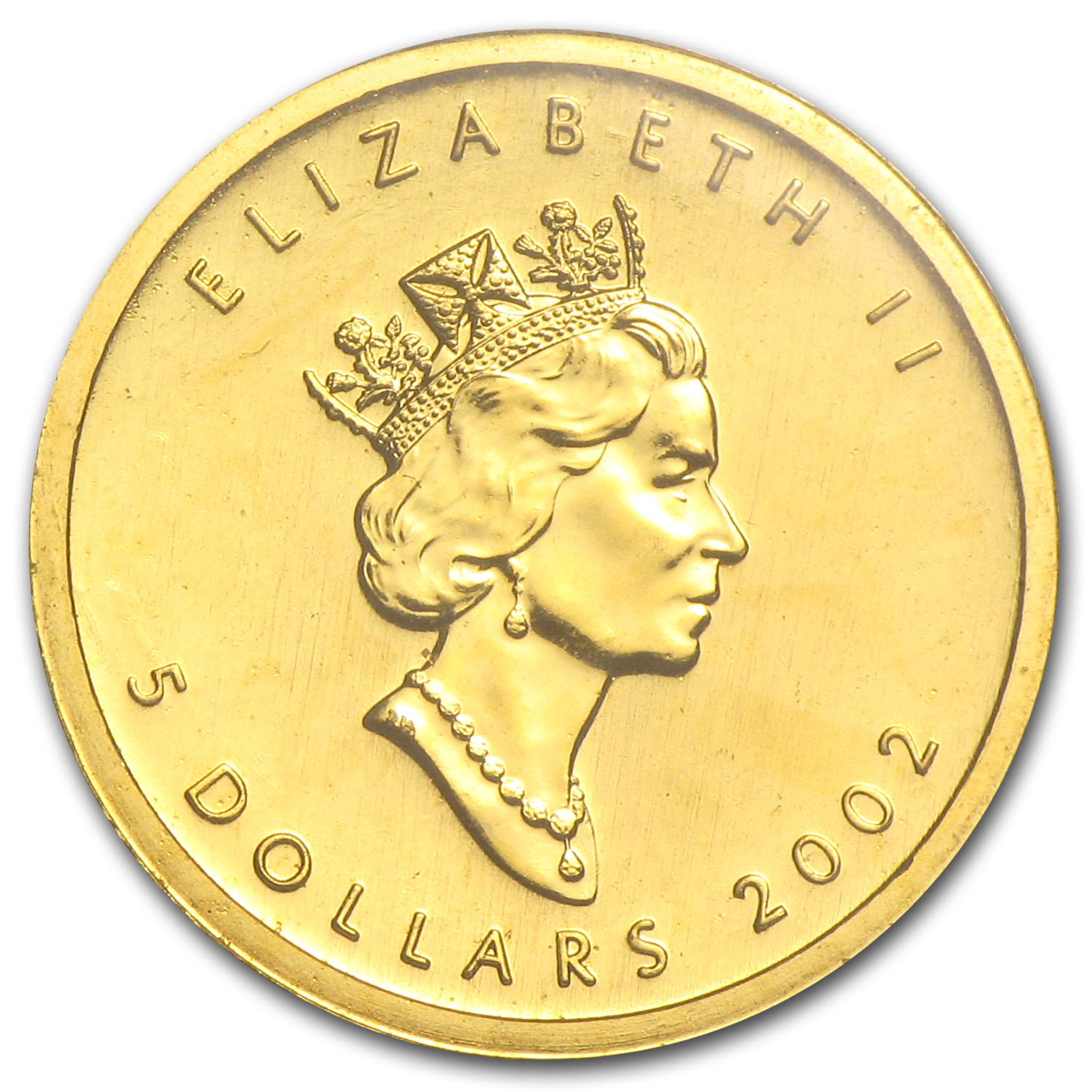 2002 Canada 1/10 oz Gold Maple Leaf BU