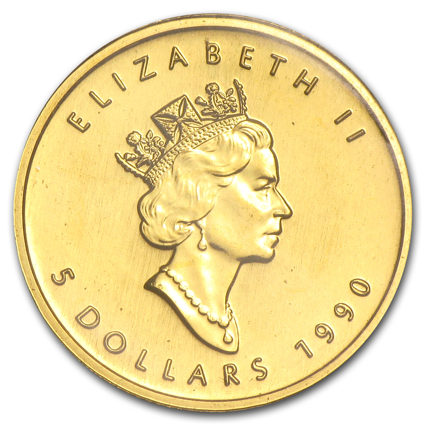 1990 Canada 1/10 oz Gold Maple Leaf BU