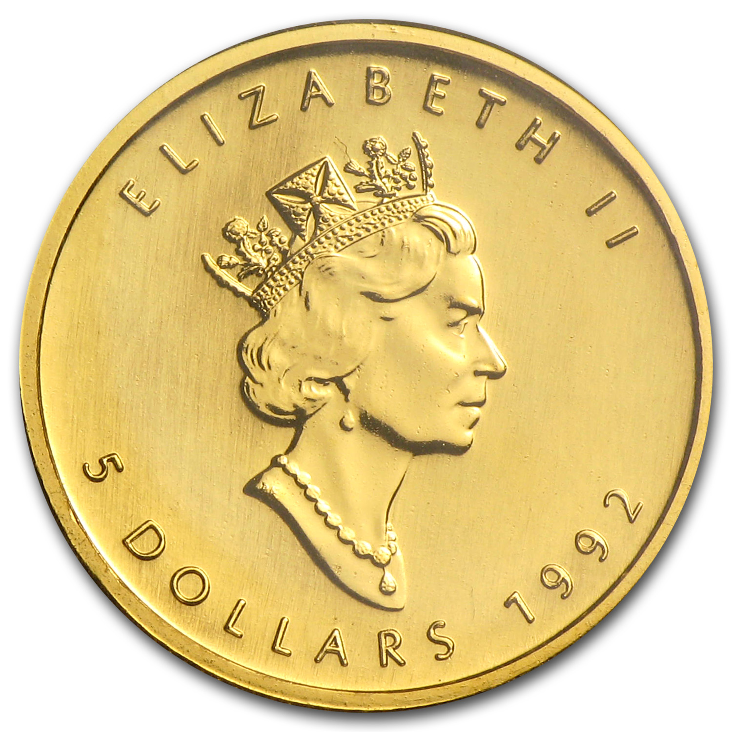 1992 Canada 1/10 oz Gold Maple Leaf BU