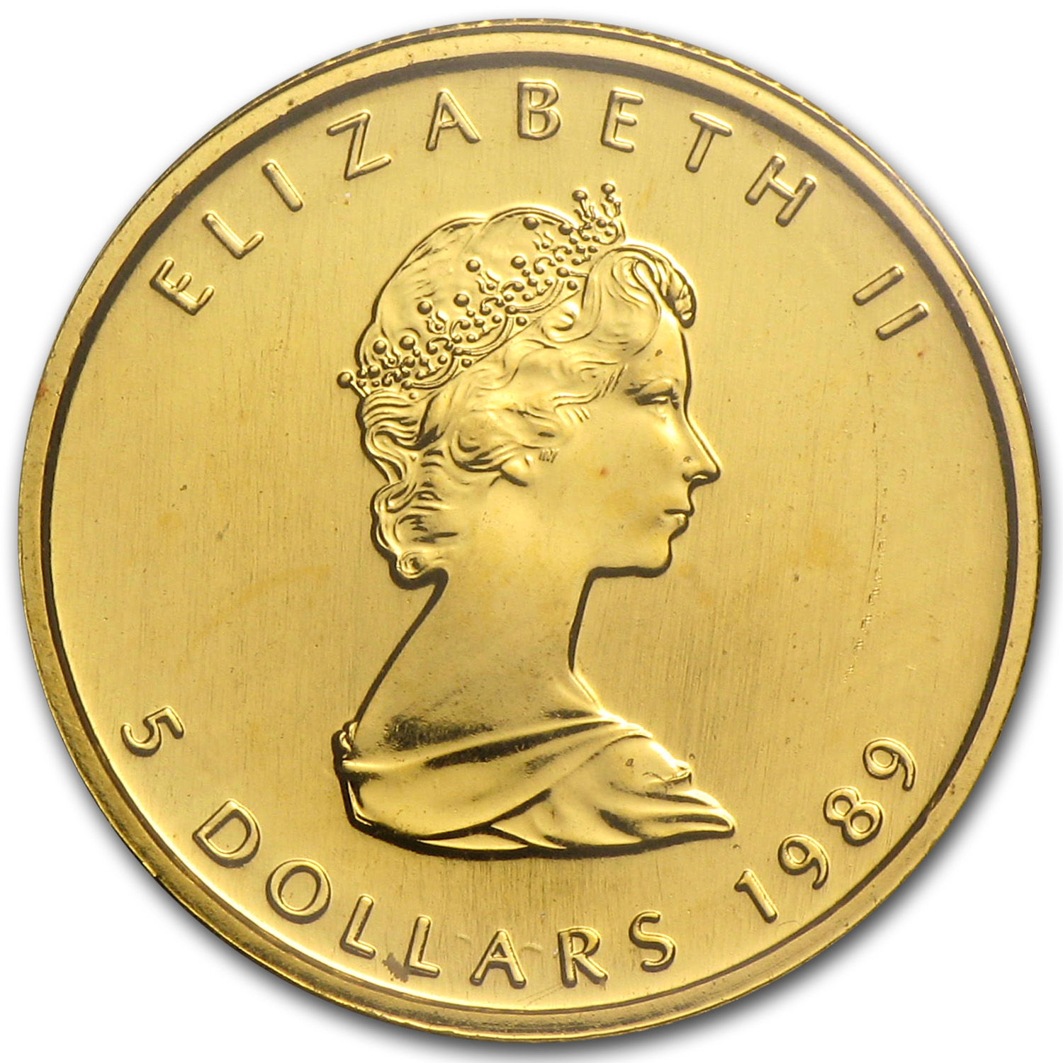 1989 Canada 1/10 oz Gold Maple Leaf BU