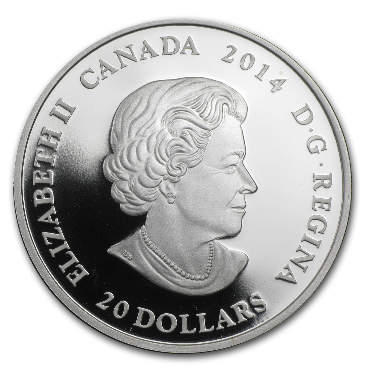 2014 Canada 1 oz Silver $20 Casa Loma Stained Glass