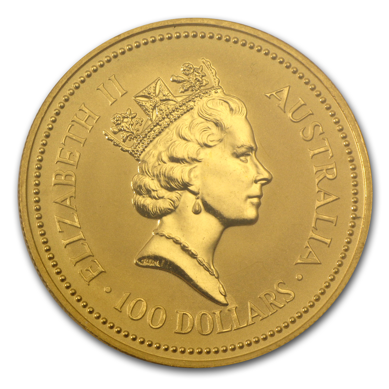 1988 Australia 1 oz Gold Nugget BU
