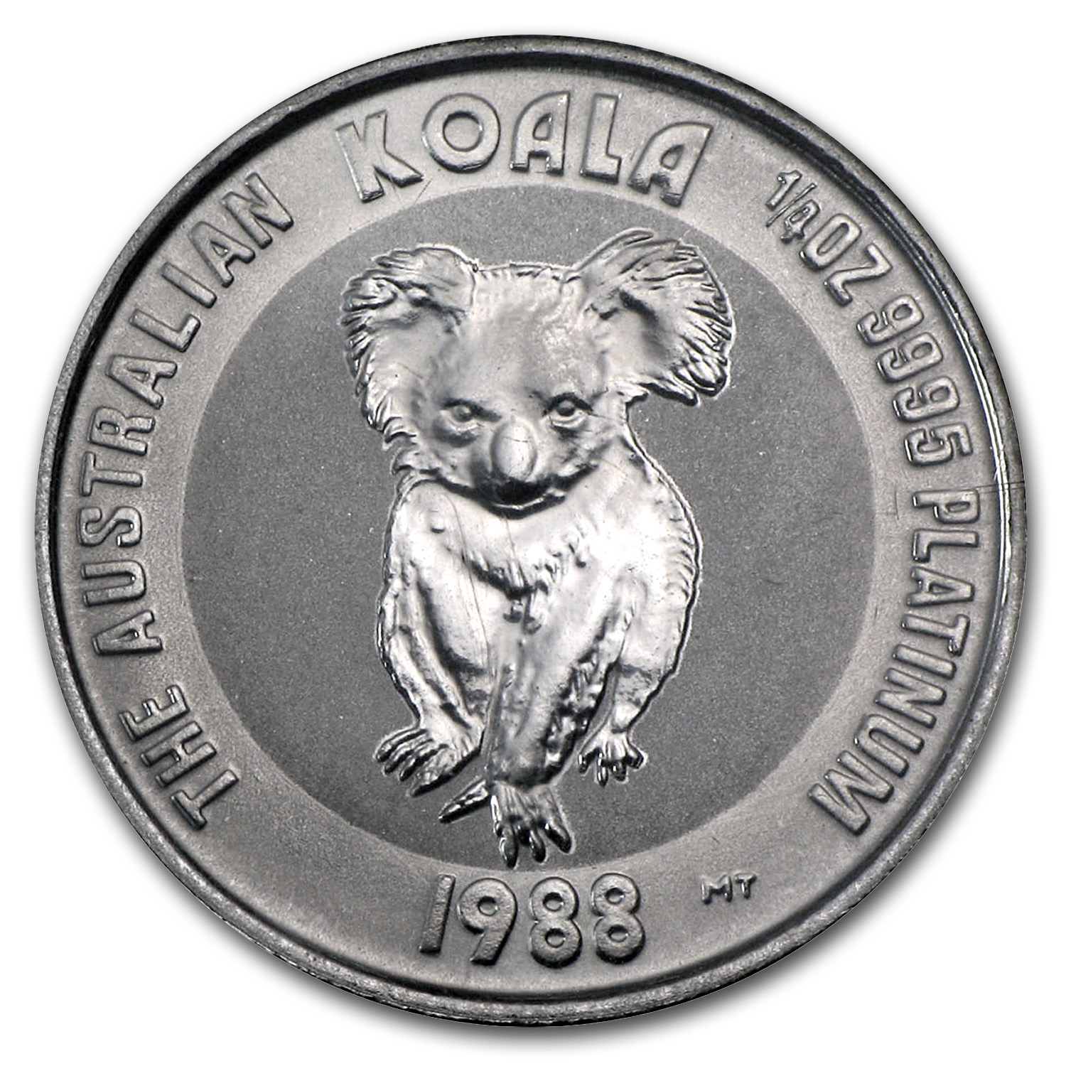 1988 Australia 1/4 oz Platinum Koala BU