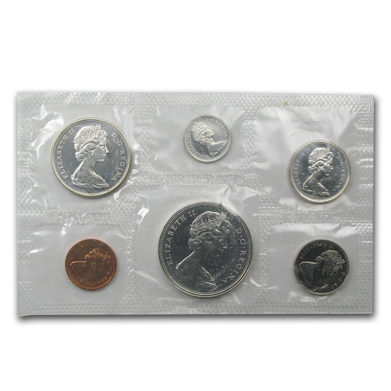 1959-1966 Canada 6-Coin Silver Prooflike Set (ASW 1.11)