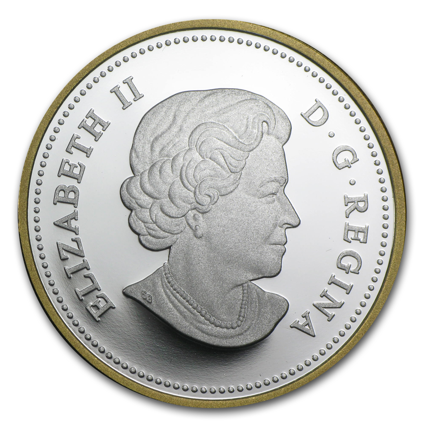 2014 Canada 1 oz Silver $20 Cougar In The Snow (Gilded)