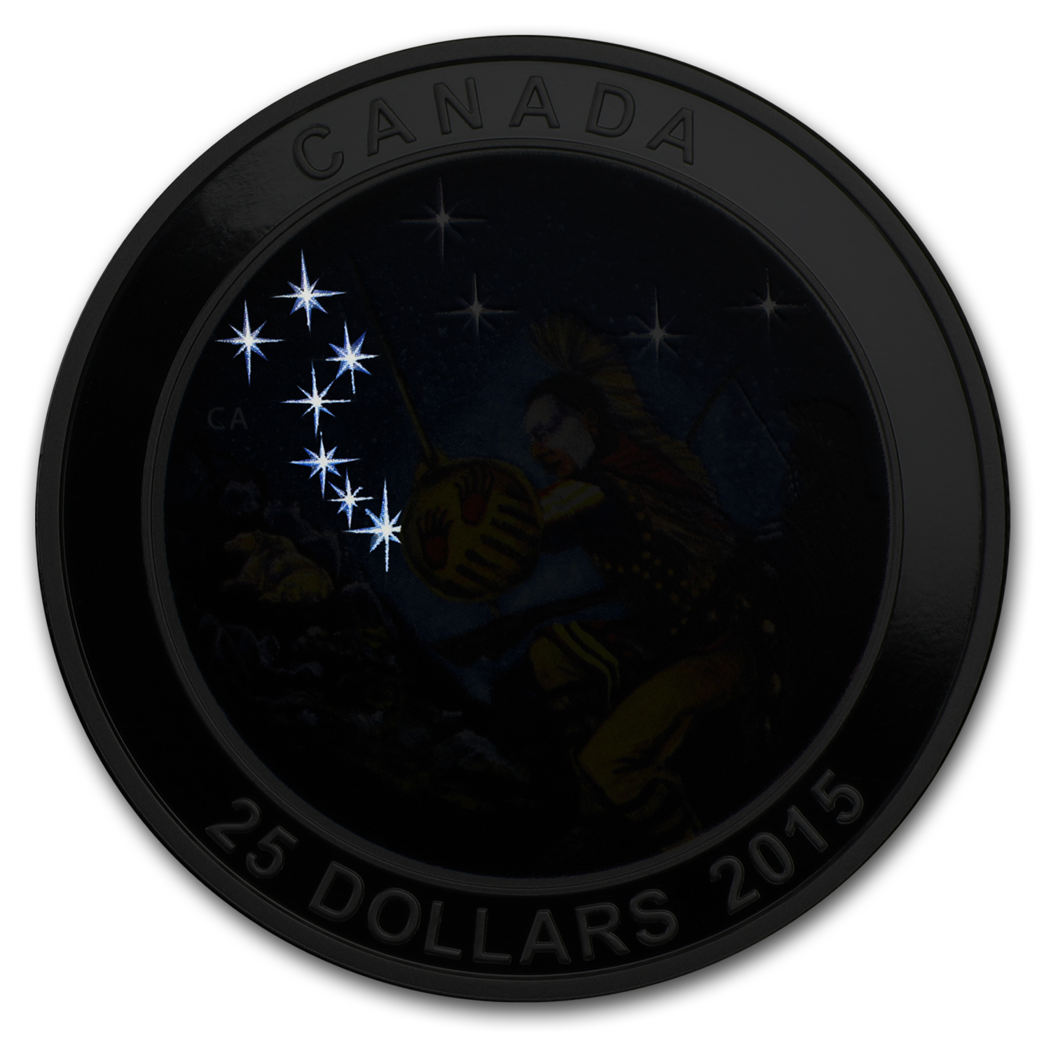 2015 Canada 1 oz Silver $25 Star Charts (The Wounded Bear)