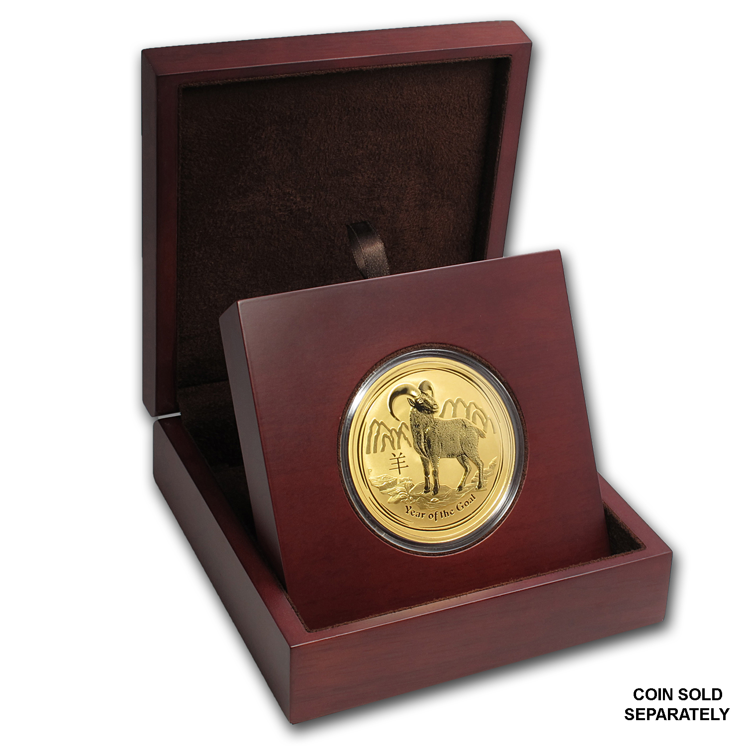 APMEX Wood Gift Box - 10 oz Perth Mint Gold Coin Series 2
