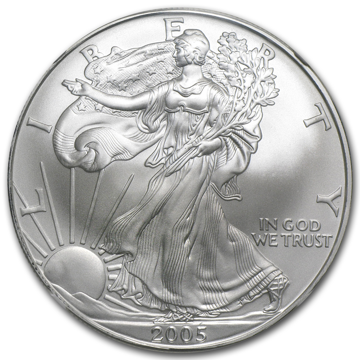 2005 American Silver Eagle MS-70 NGC