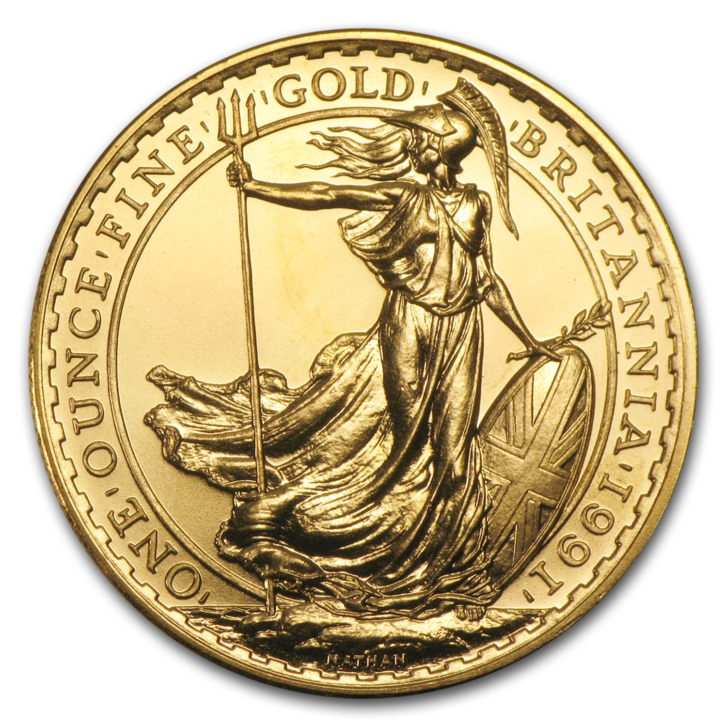 1991 Great Britain 1 oz Gold Britannia BU