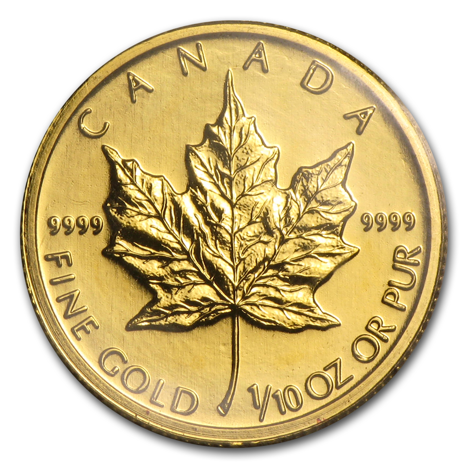 2004 Canada 1/10 oz Gold Maple Leaf BU