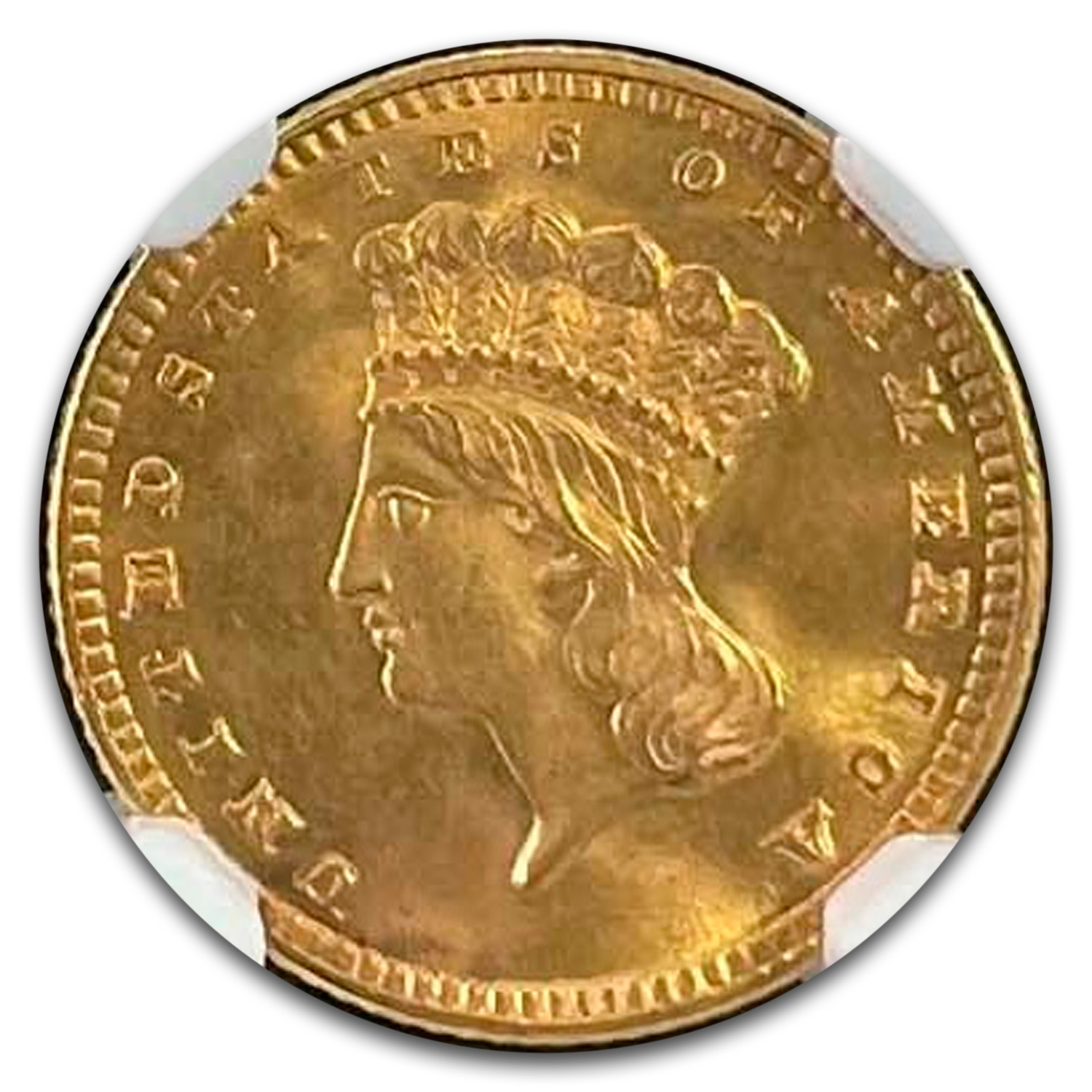 1889 $1 Indian Head Gold MS-67 NGC