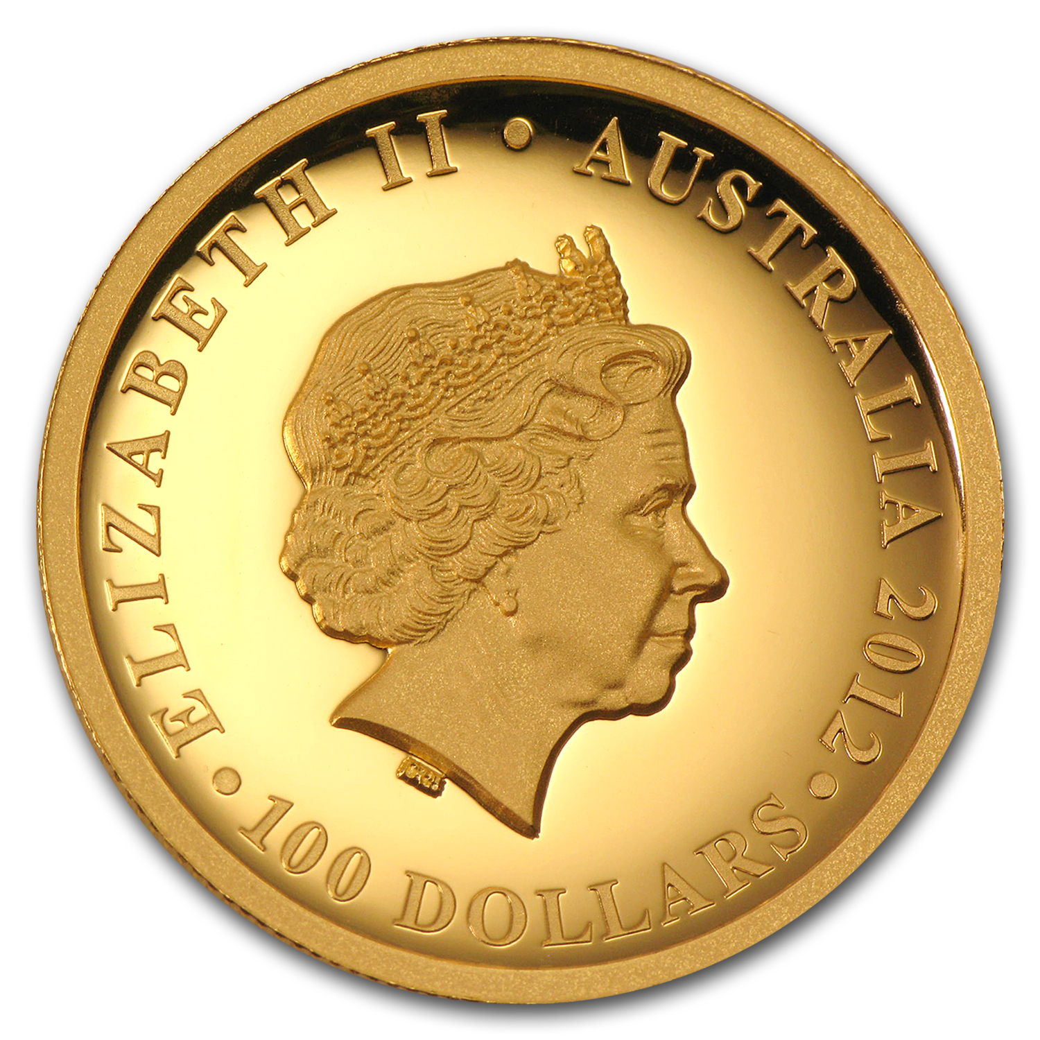 2012 Australia 1 oz Gold Koala Proof (High Relief, Box & COA)