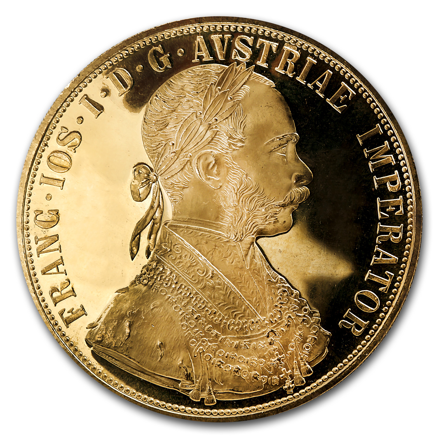 1915 Austria Gold 4 Ducat AU-BU