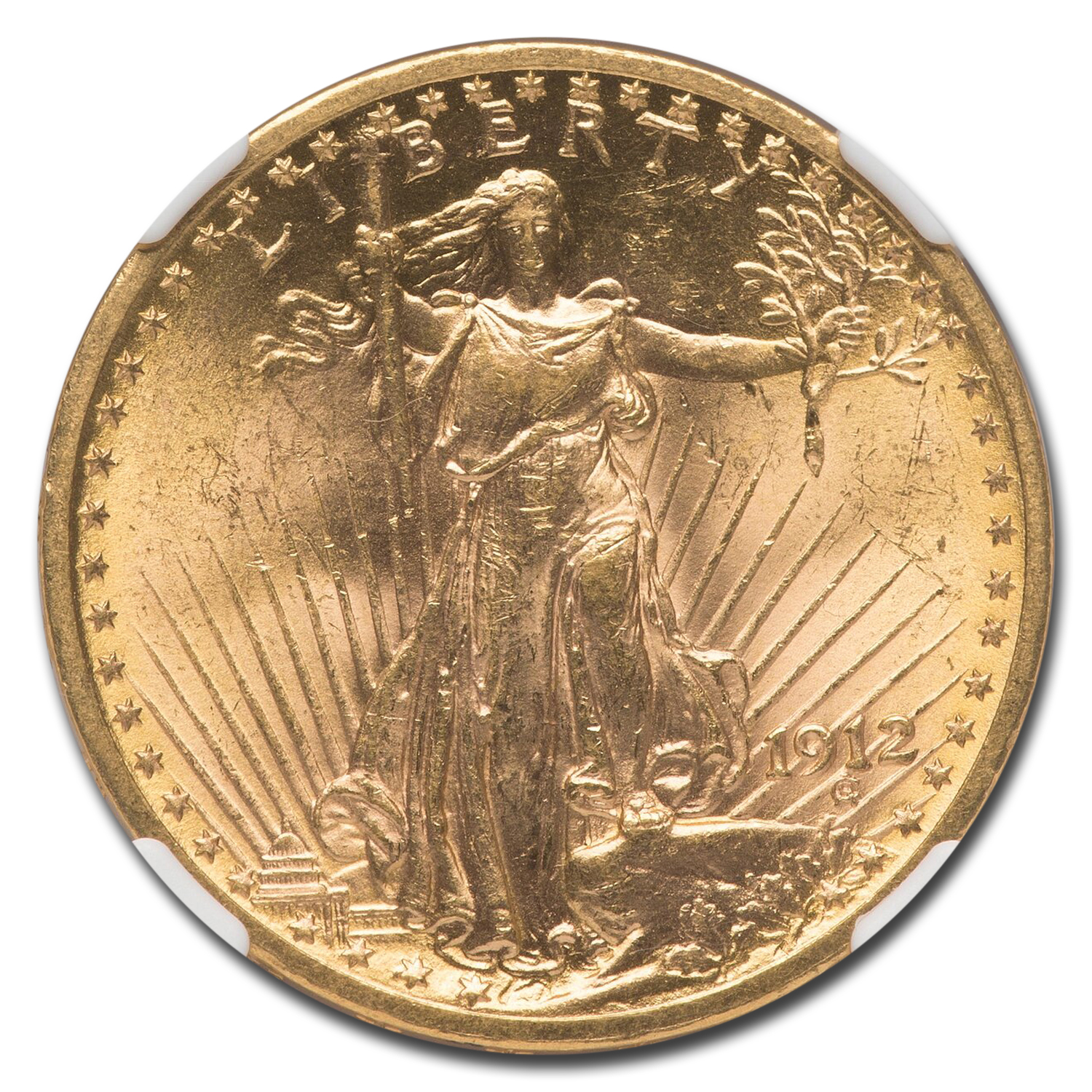 1912 $20 St Gaudens Gold Double Eagle MS-63 NGC