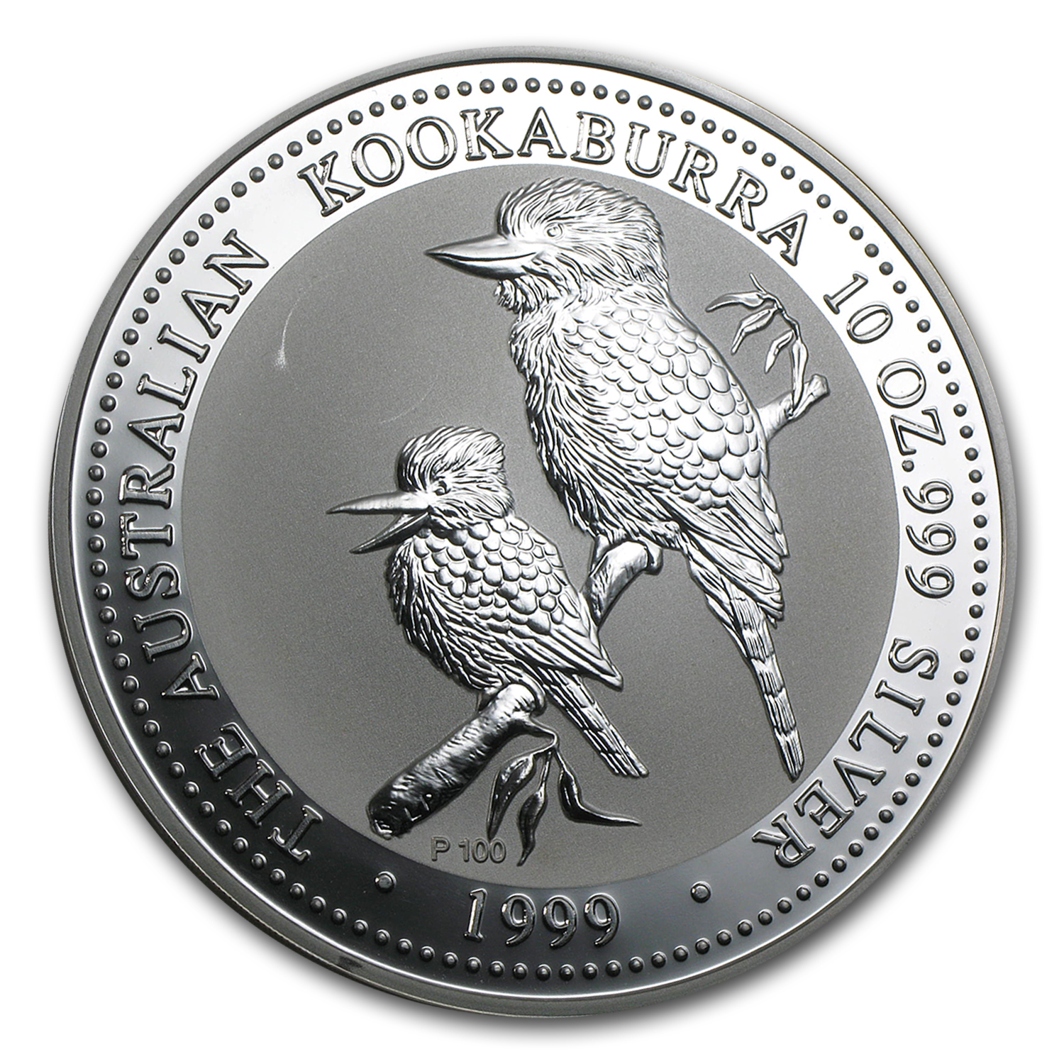 1999 Australia 10 oz Silver Kookaburra BU