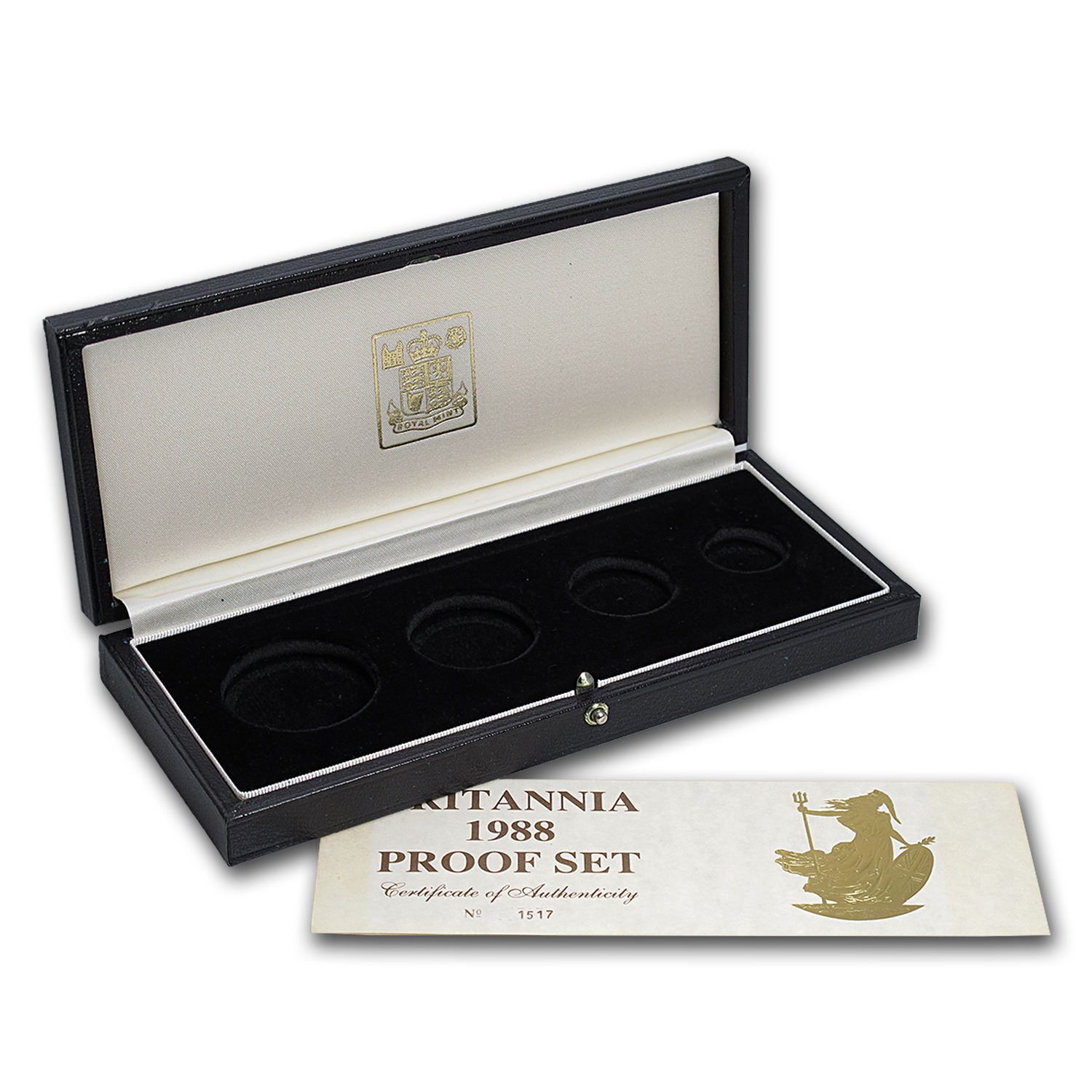 OGP Box & COA - 1988 Proof Gold Britannia 4-Coin Set