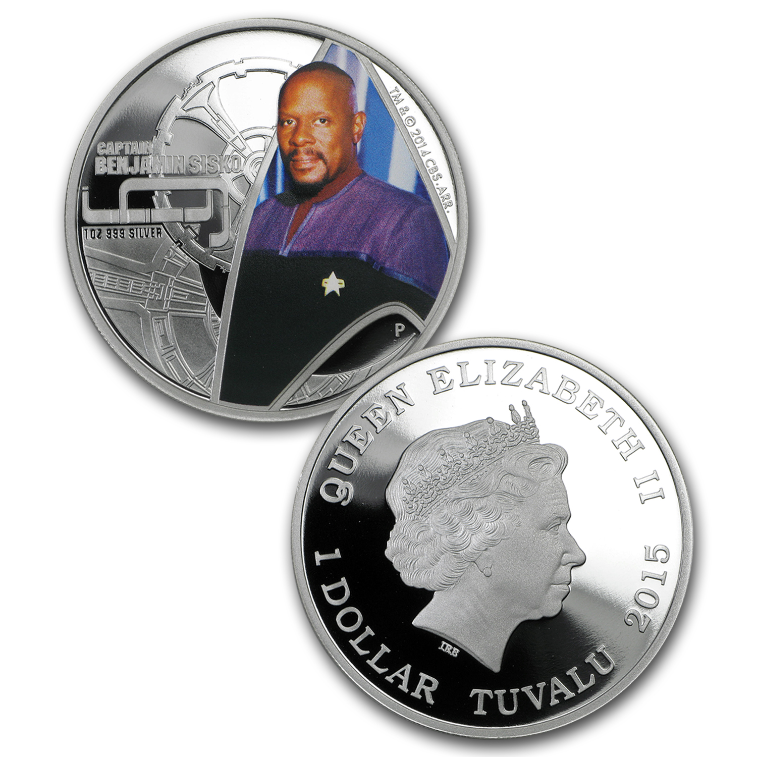2015 Tuvalu 2-Coin 1 oz Silver Star Trek: Deep Space 9 Pf Set