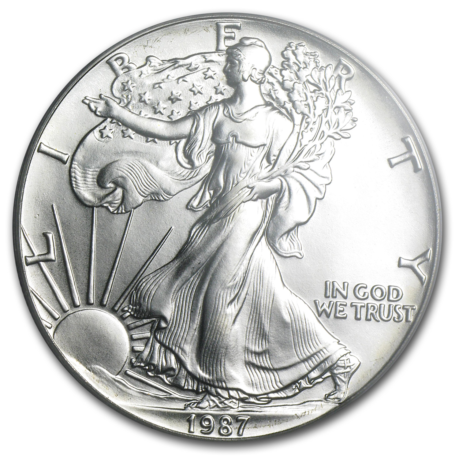 1987 American Silver Eagle MS-69 PCGS
