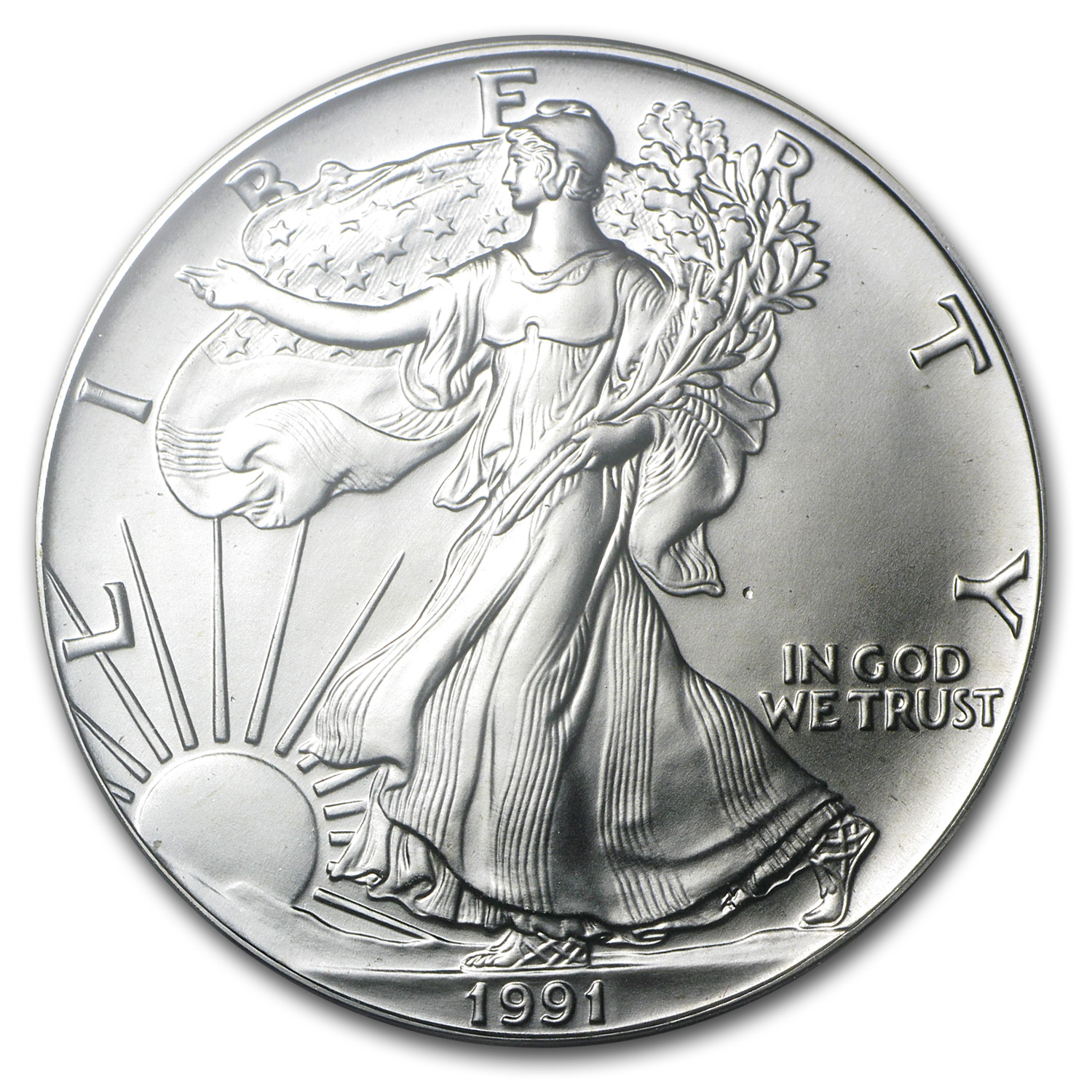 1991 American Silver Eagle MS-69 PCGS