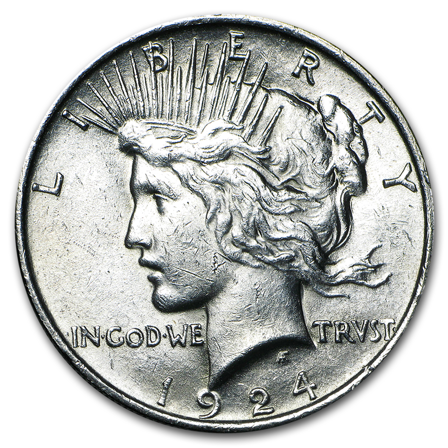 1924 Peace Silver Dollars AU (20-Coin Roll)