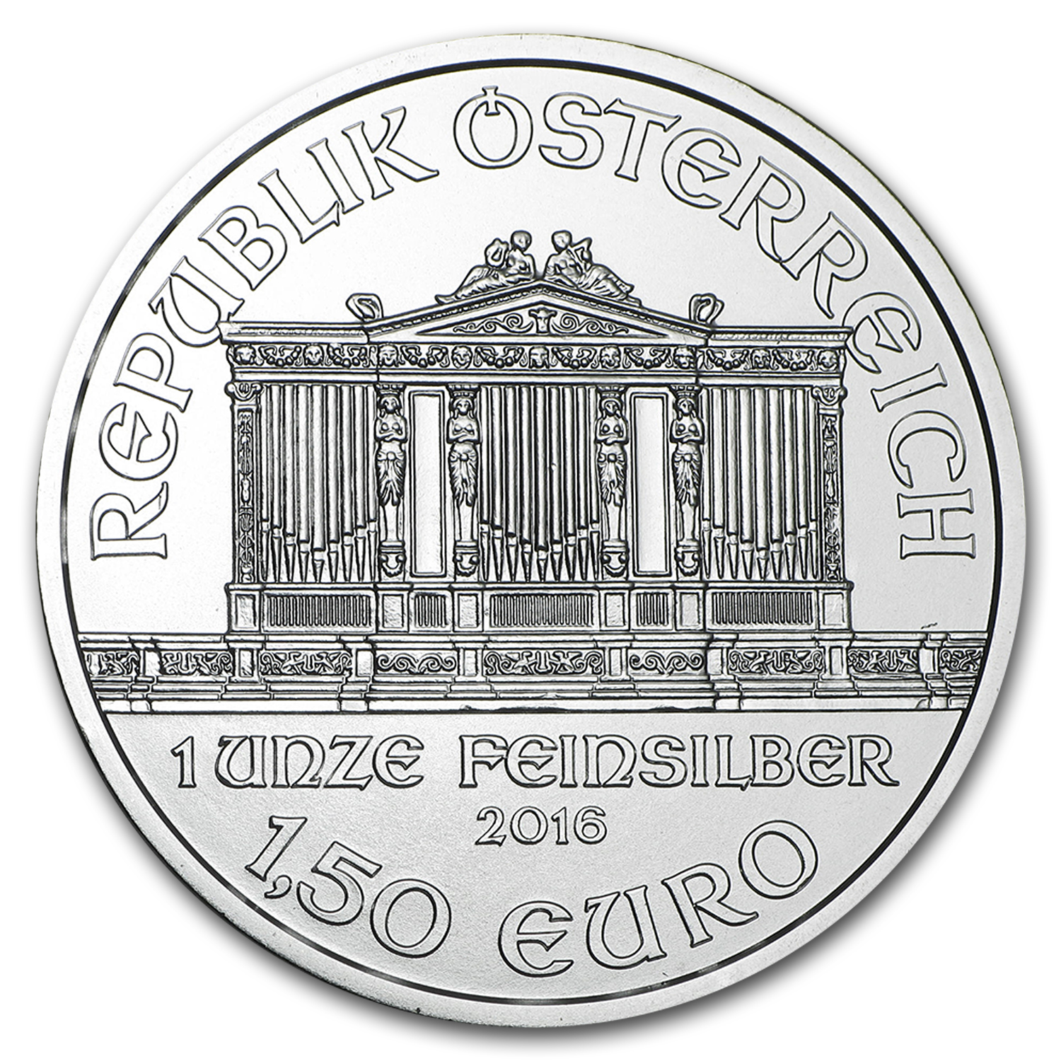 2016 Austria 1 oz Silver Philharmonic BU