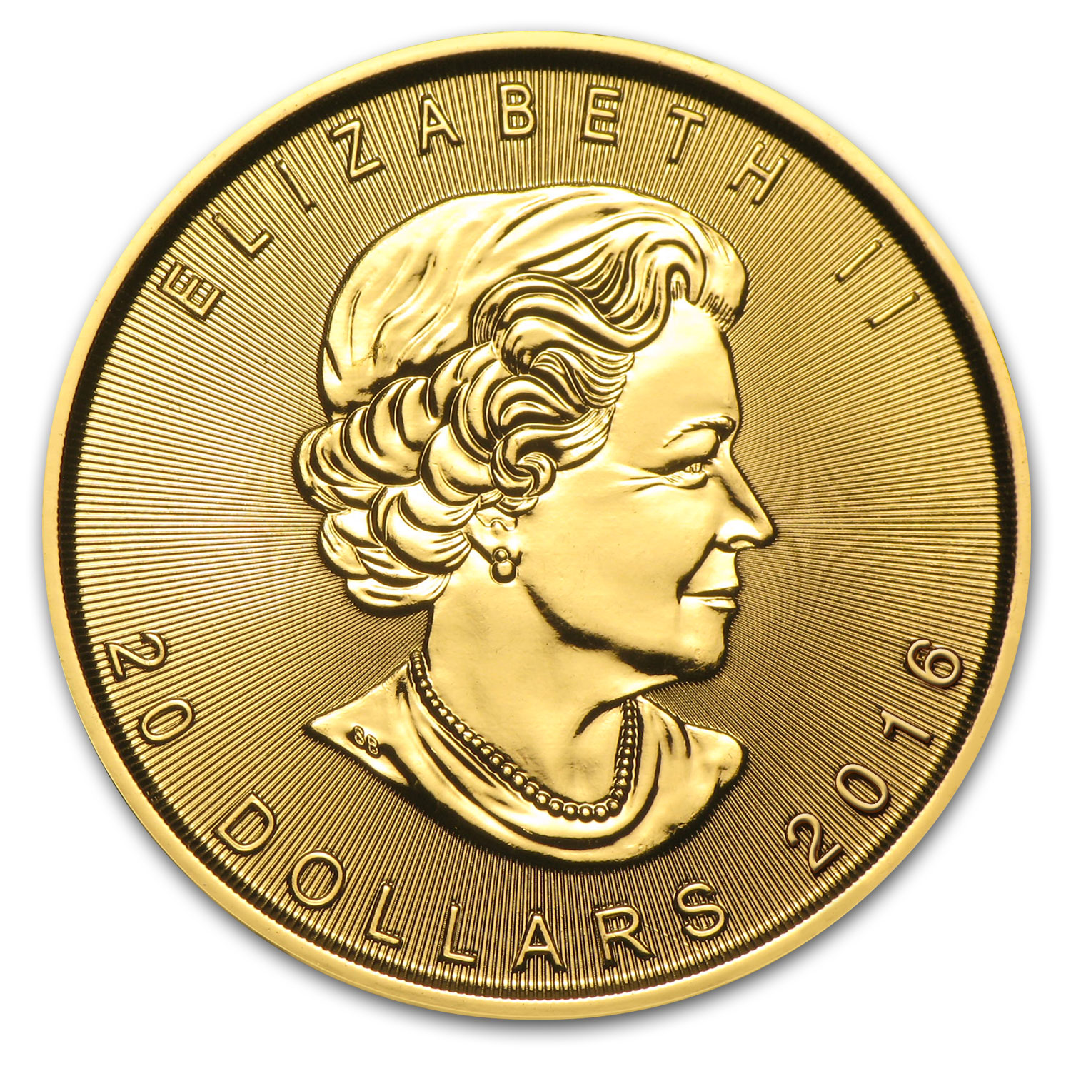 2016 Canada 1/2 oz Gold Maple Leaf BU