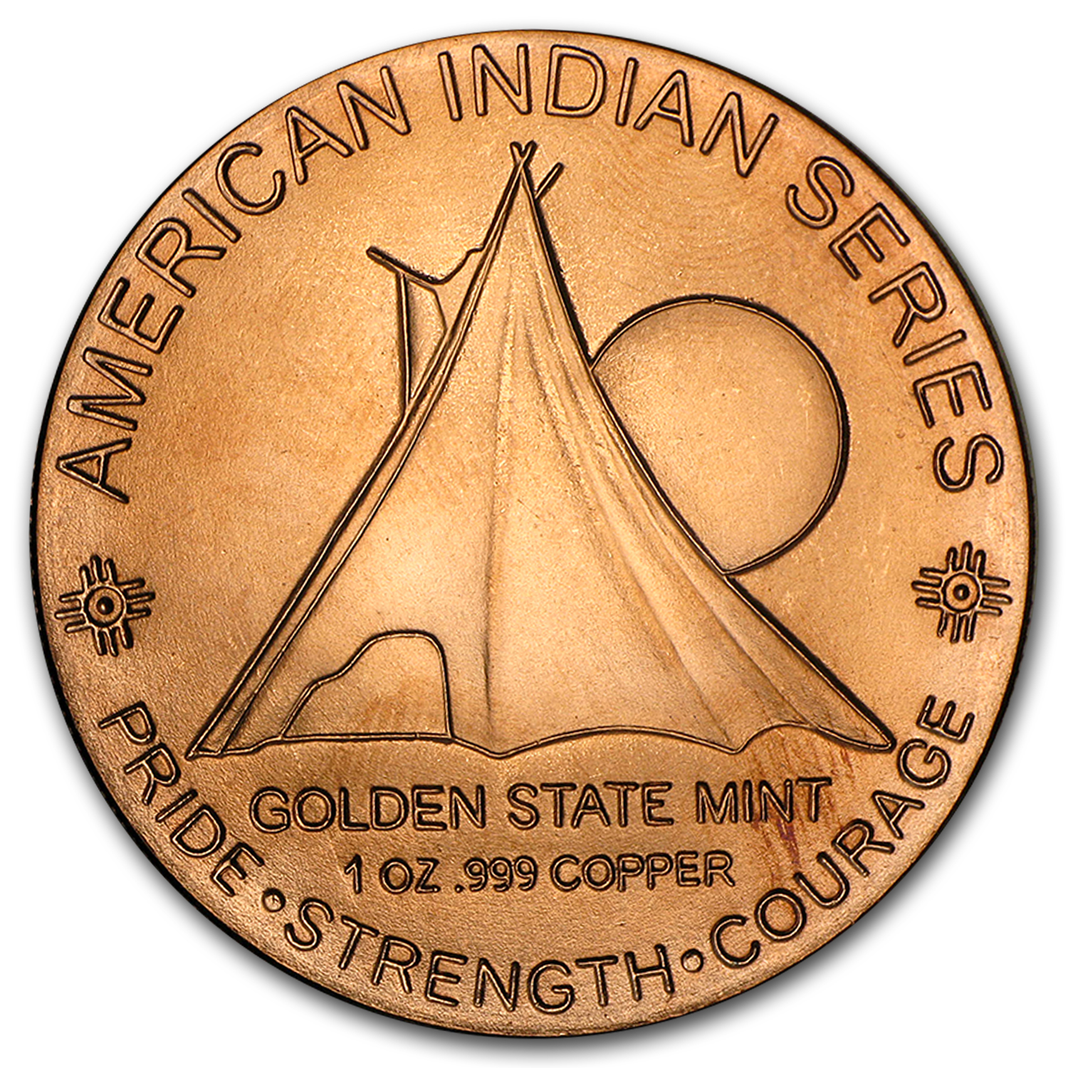 1 oz Copper Round - Medallion Chief