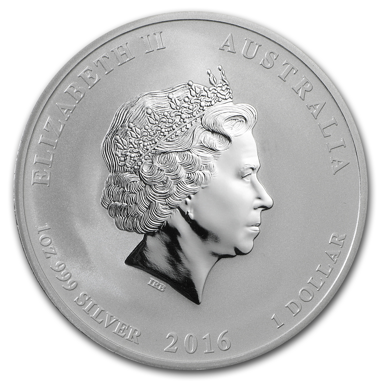 2016 Australia 1 oz Silver Lunar Monkey Colorized BU