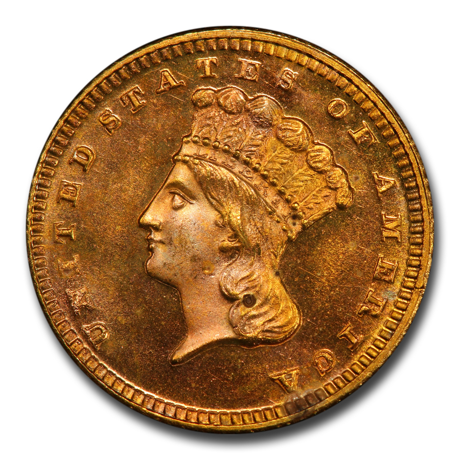 1872 $1 Indian Head Gold Dollar PR-65 PCGS
