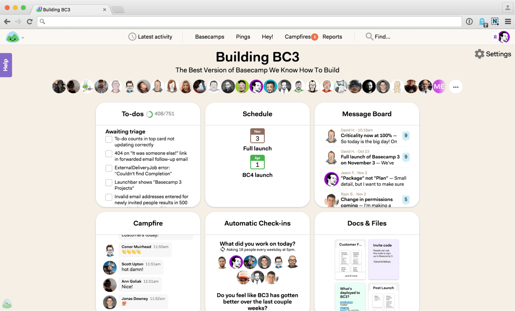 Projektmanagement-Tools: Basecamp