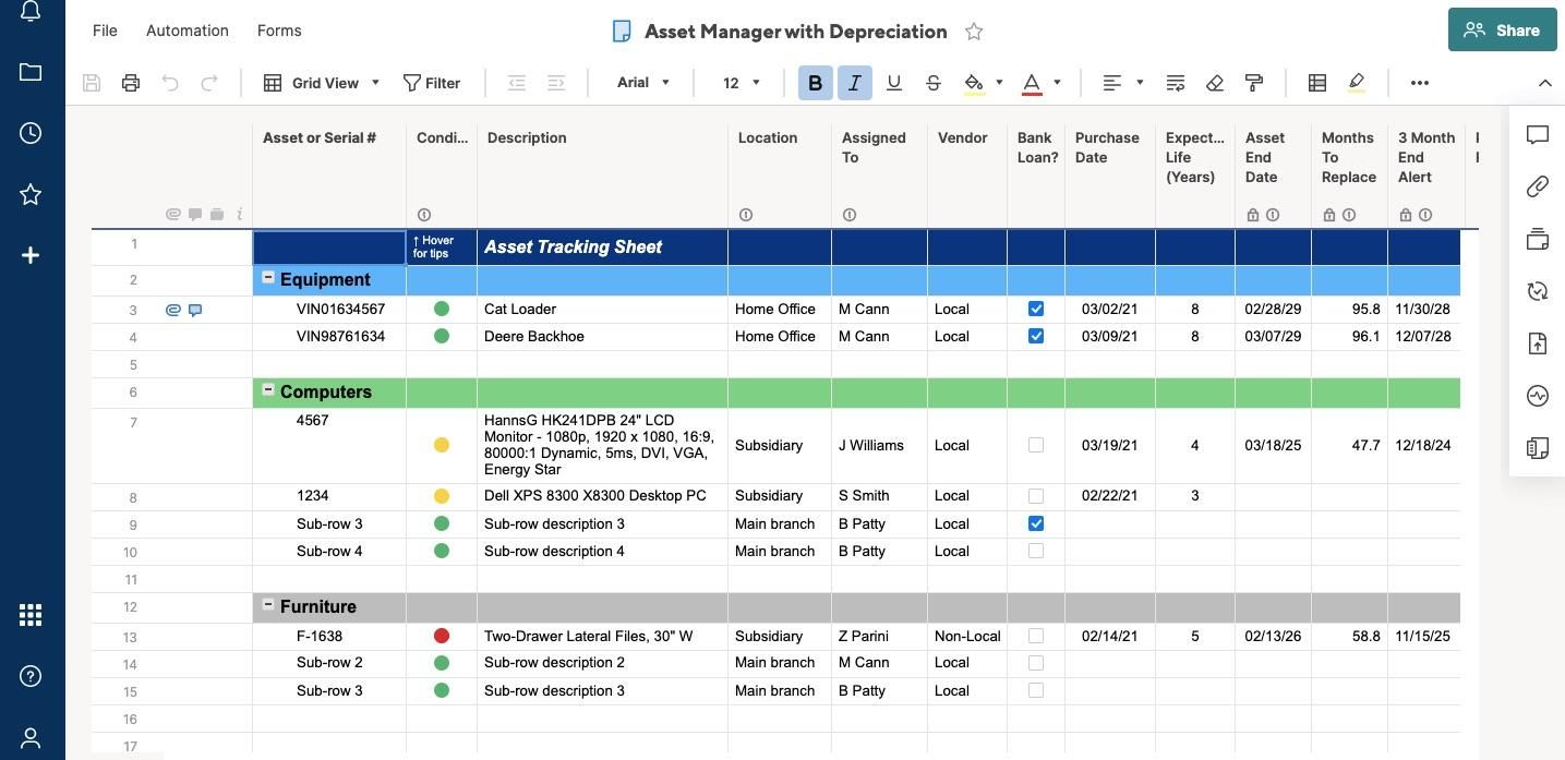 Projektmanagement-Tools: Smartsheet