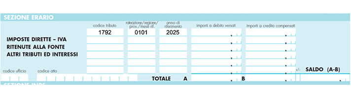 Codice tributo 1792 — modello F24 — 4