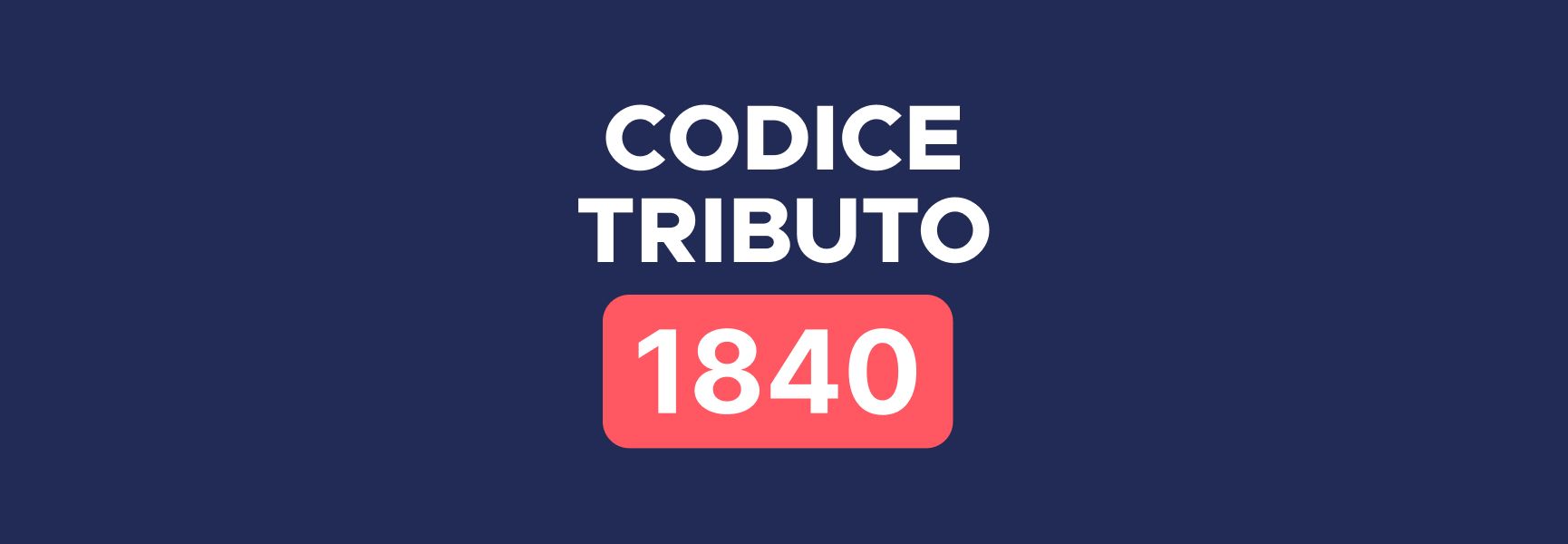 Codice tributo 1840