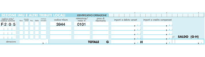 Codice tributo 3944 — modello F24 — 3