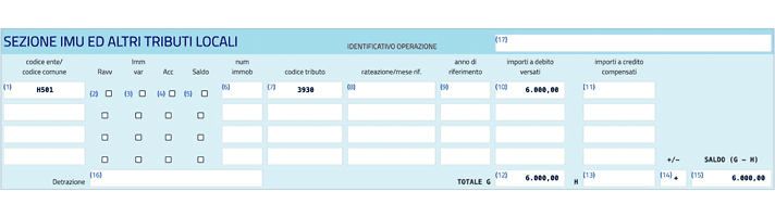 Come compilare il modello F24 con il codice tributo 3930
