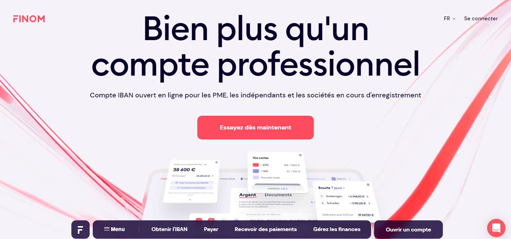 Compte professionnel gratuit Finom