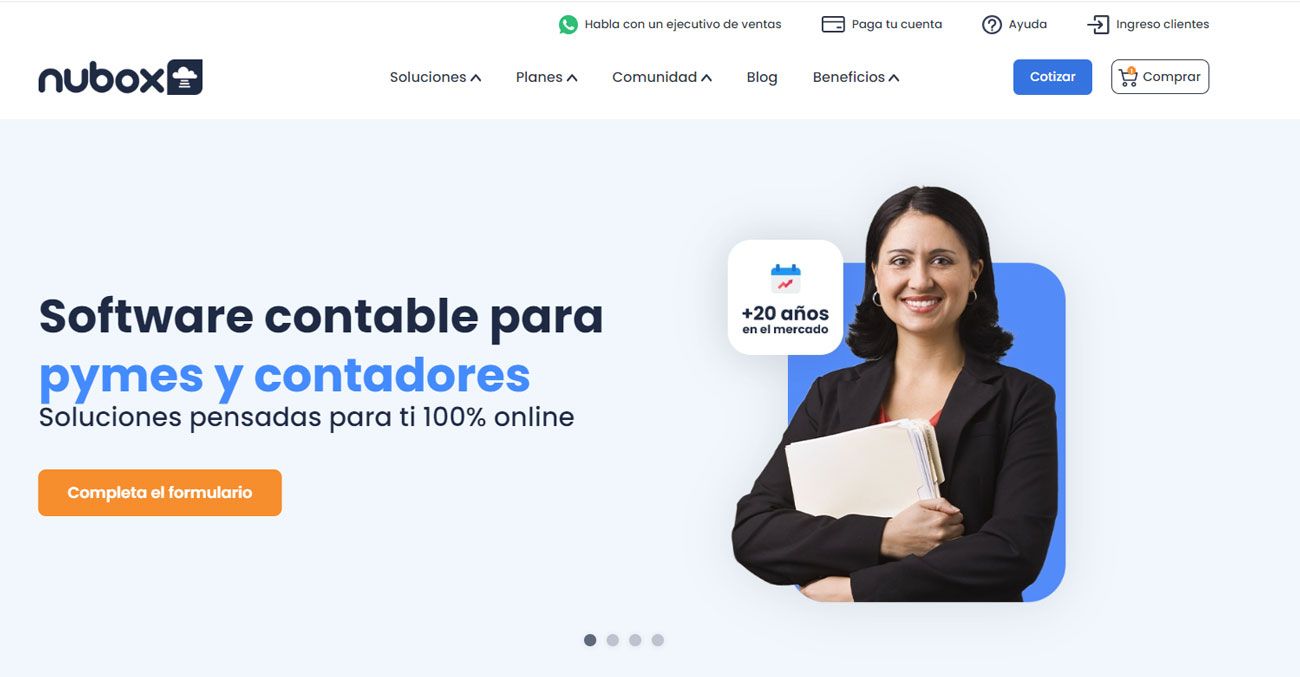 Programa de contabilidad Nubox 