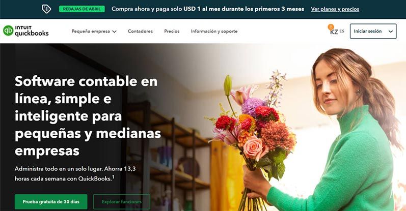 Programa de contabilidad Intuit QuickBooks