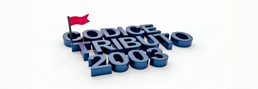 Codice tributo 2003: cos'è e quando si utilizza