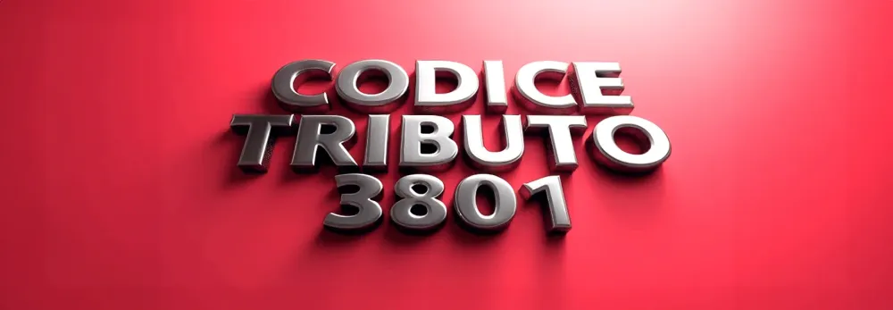 Codice tributo 3801: compilazione F24 e utilizzo