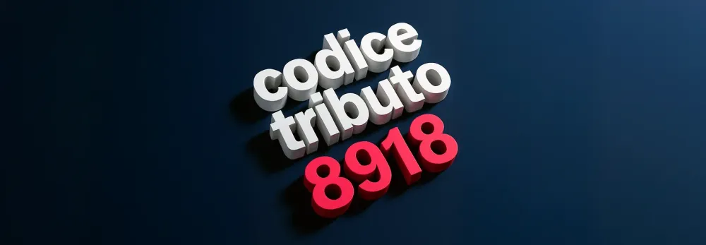 Codice tributo 8918: cos'è e quando si utilizza