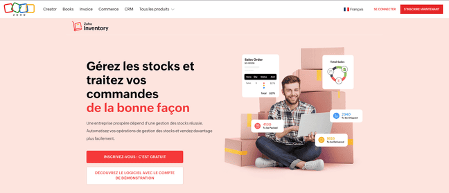 Logiciels de gestion des stocks Zoho Inventory 1