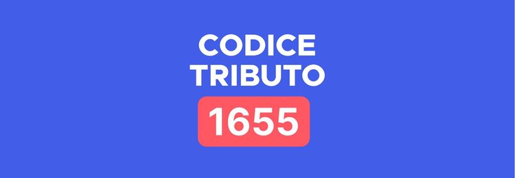 Codice tributo 1655