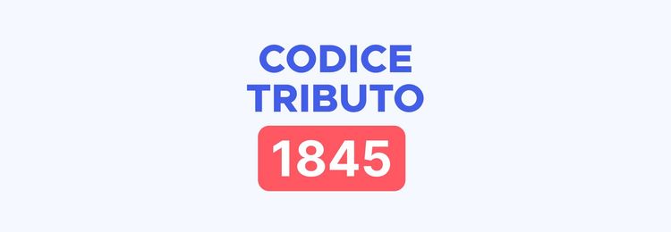 Codice tributo 1845