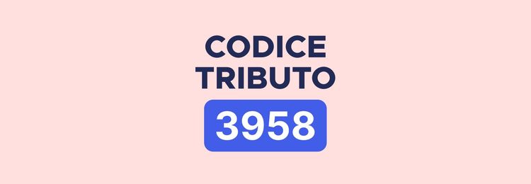 Codice tributo 3958