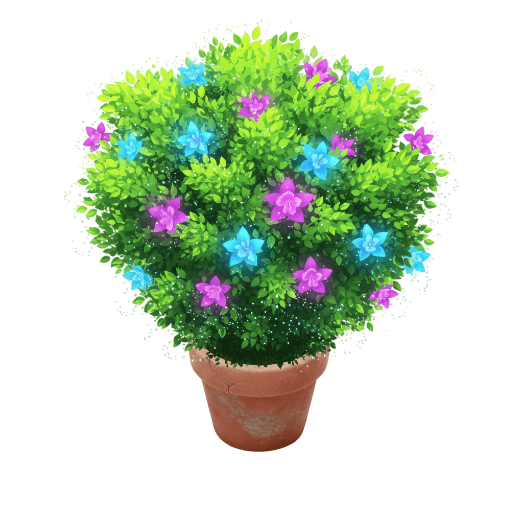 Neon Moss plant in Focus Aura timer